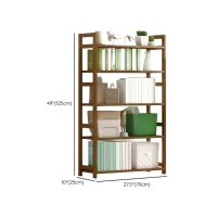 Βιβλιοθήκη Nextdeco από μπαμπού 5 επιπέδων Υ128x68x25εκ.