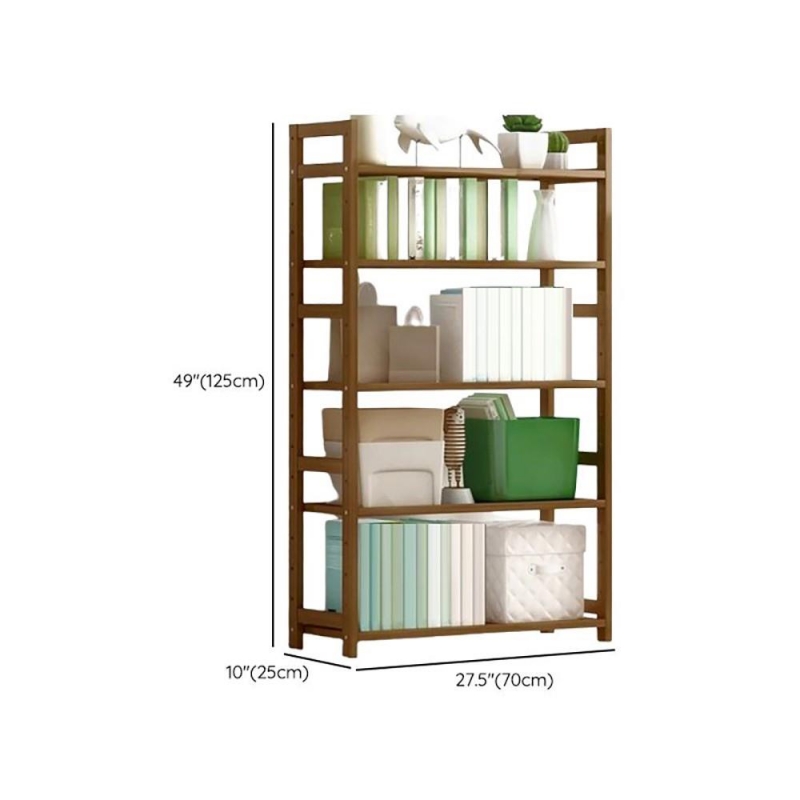 Βιβλιοθήκη Nextdeco από μπαμπού 5 επιπέδων Υ128x68x25εκ.