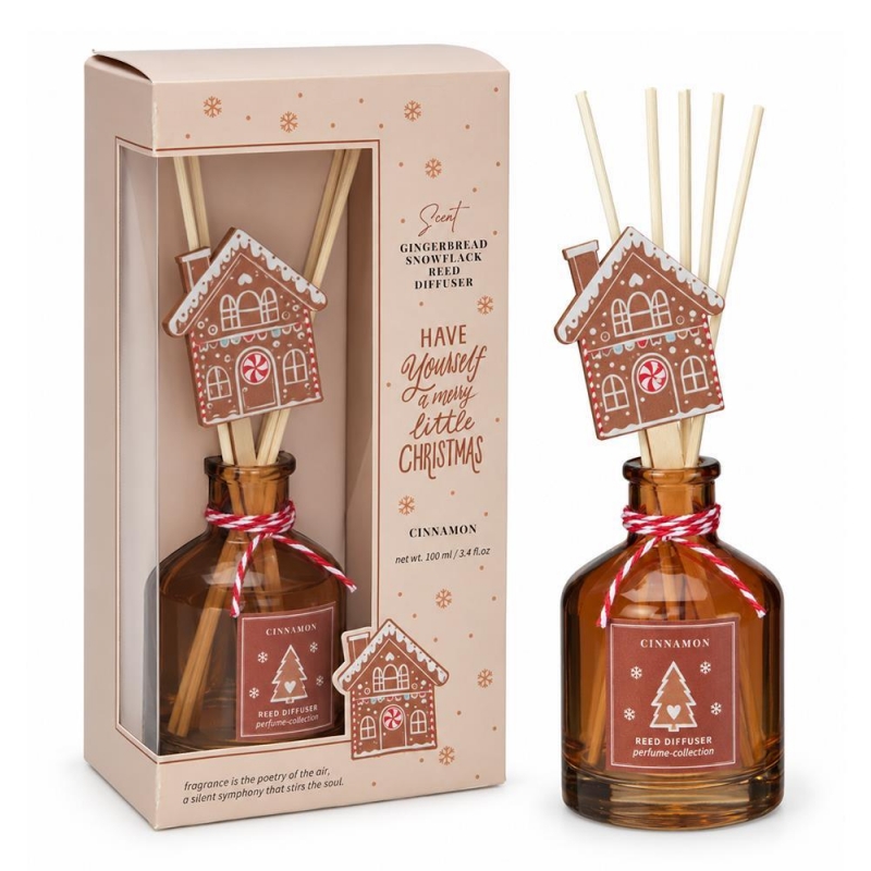 Αρωματικό χώρου diffuser Χριστουγεννιάτικο Dark Brown/Cinnamon 100ml.