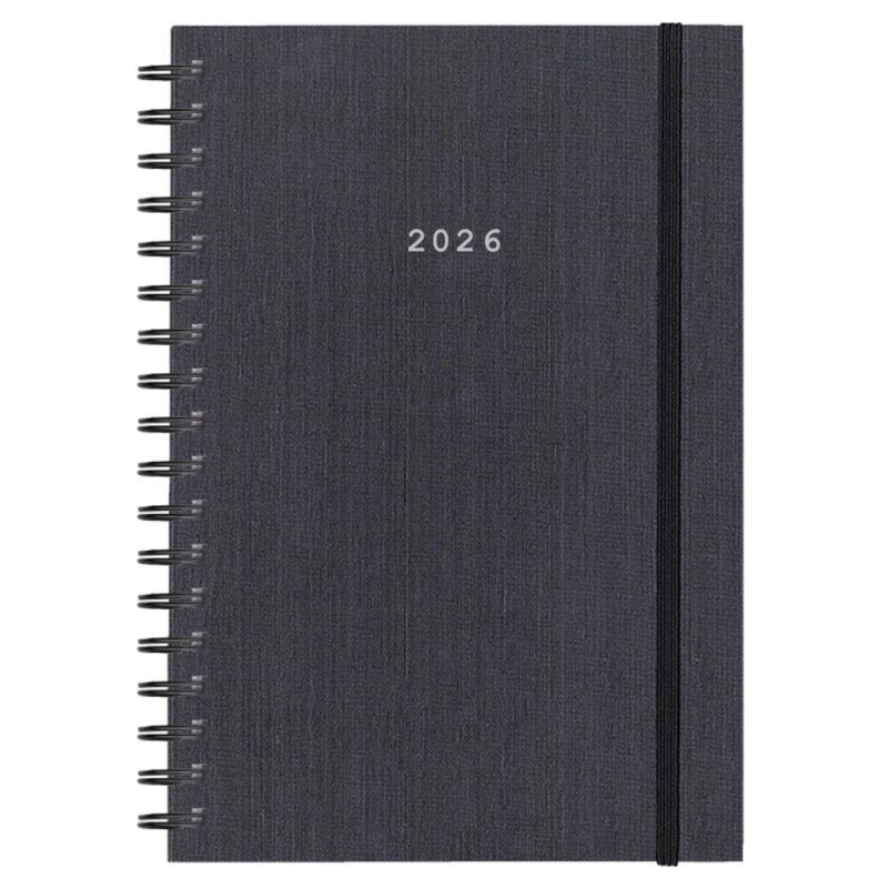 Next ημερολόγιο 2026 fabric plus ημερήσιο σπιράλ γκρι 12x17εκ. Next ημερολόγιο 2026 fabric plus ημερήσιο σπιράλ γκρι 12x17εκ.