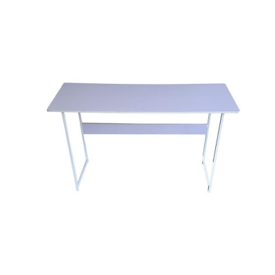 Γραφείο μίνιμαλ με λευκό σκελετό και λιλά επιφάνεια 100x45xΥ72εκ. Γραφείο μίνιμαλ με λευκό σκελετό και λιλά επιφάνεια 100x45xΥ72εκ.