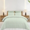 Σετ υπέρδιπλα σεντόνια Emily olive από 100% βαμβάκι 245x260εκ.