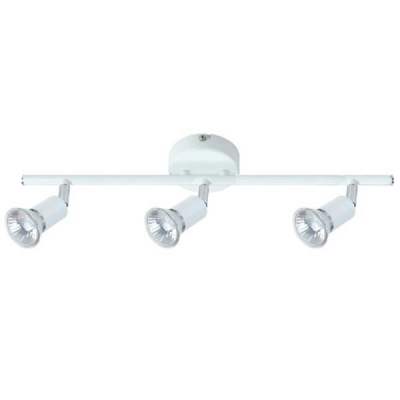 Irma III σποτ τριπλό σε ράγα επιτοίχιο Ø8x 50,5xY15εκ. λευκό Irma III σποτ τριπλό σε ράγα επιτοίχιο Ø8x 50,5xY15εκ. λευκό