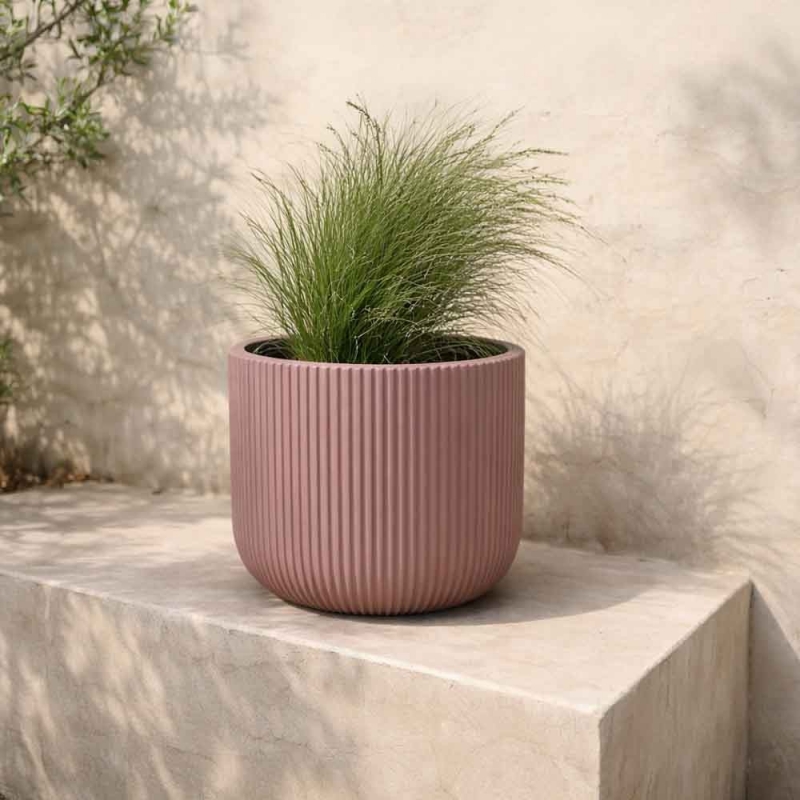 Γλάστρα - κασπώ Milly καφέ Y19,7xΦ23,9εκ. Γλάστρα - κασπώ Milly καφέ Y19,7xΦ23,9εκ.