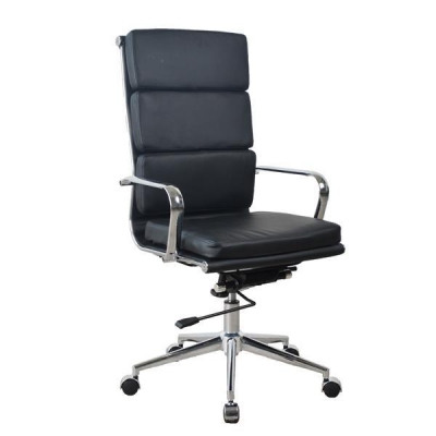 Καρέκλα διευθυντική γραφείου Nextdeco τροχήλατη μαύρη Υ106-116x56x78εκ