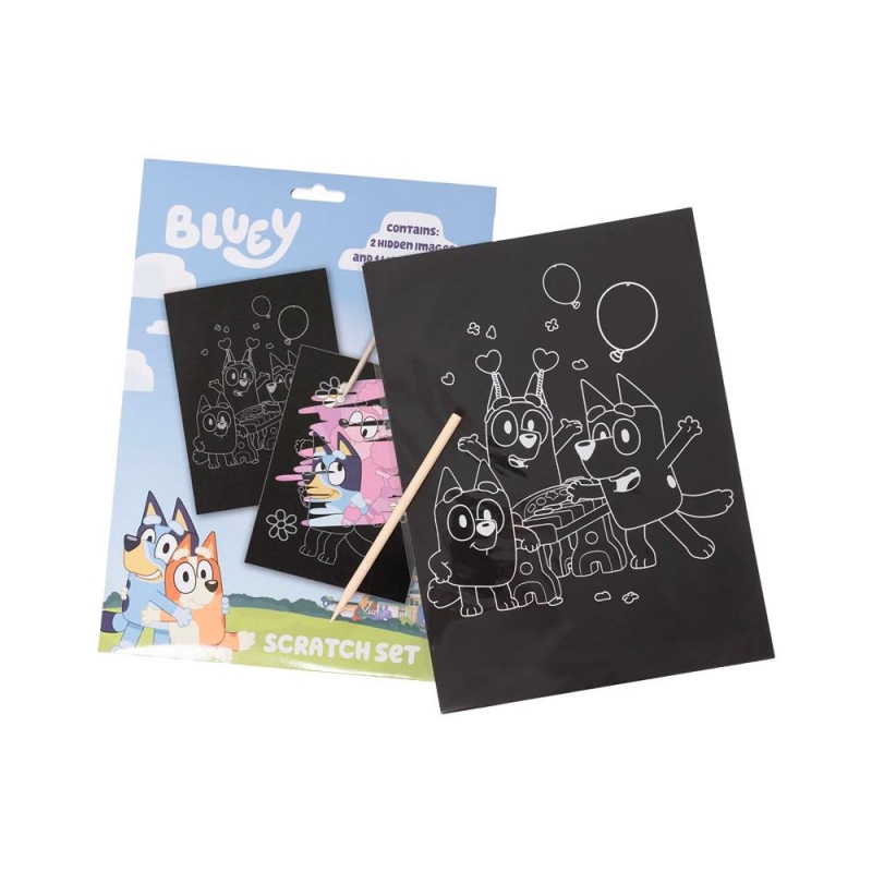Σετ scratch art Bluey Α5