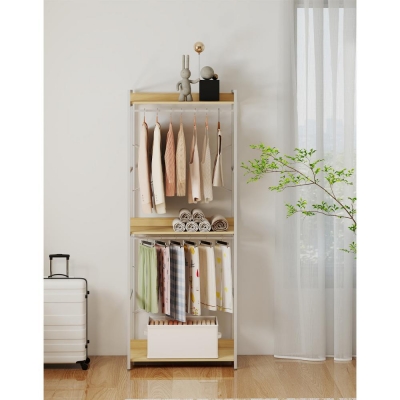 Ραφιέρα 3 επιπέδων Nextdeco λευκή - δρυς Υ200x60x40εκ. Ραφιέρα 3 επιπέδων Nextdeco λευκή - δρυς Υ200x60x40εκ.