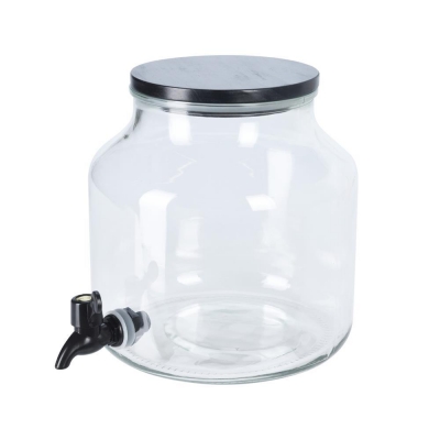 Γυάλινο δοχείο με βρυσάκι 5,2l.