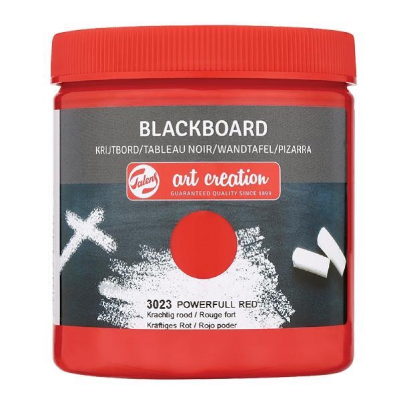 Talens blackboard paint 3023 powerful red, 250 ml