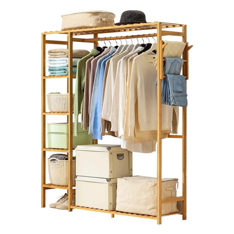 Κρεμάστρα ράγα οργάνωσης ρούχων Nextdeco μπαμπού Υ145x123x30εκ. Κρεμάστρα ράγα οργάνωσης ρούχων Nextdeco μπαμπού Υ145x123x30εκ.