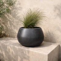 Γλάστρα - κασπώ Heos eco ανθρακί Y23xΦ37εκ.