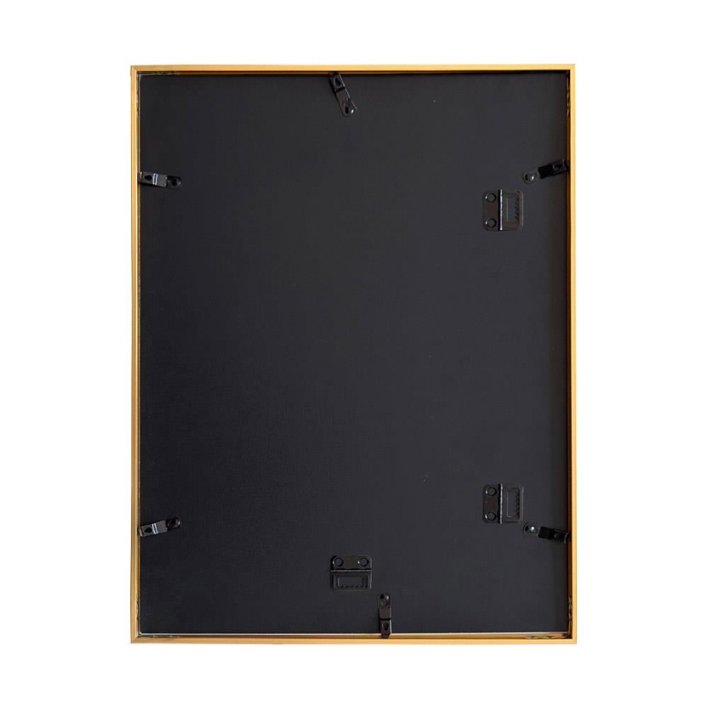 Κορνίζα τοίχου μεταλλική χρυσή με ακρυλικό τζάμι 30x21εκ.