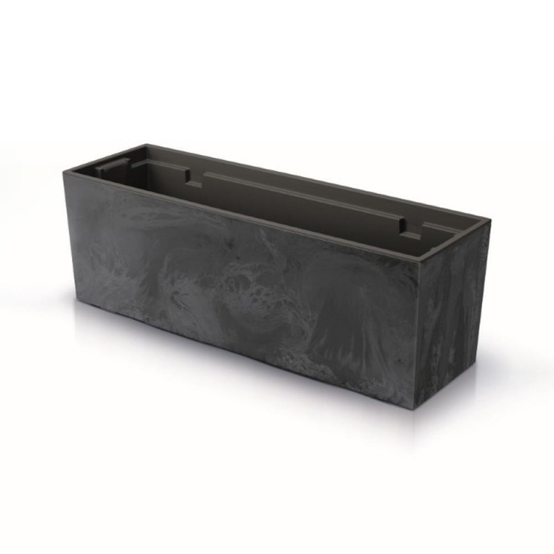 Ζαρντινιέρα betton ανθρακί Y24,6x77x23,5εκ. Ζαρντινιέρα betton ανθρακί Y24,6x77x23,5εκ.
