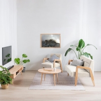Καναπές διθέσιος Nextdeco Natural μασίφ ξύλο λευκός Υ78,5x127,6x72,5εκ. Καναπές διθέσιος Nextdeco Natural μασίφ ξύλο λευκός Υ78,5x127,6x72,5εκ.