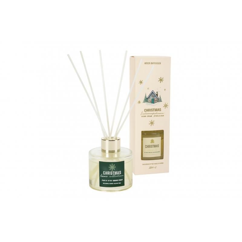 Αρωματικό χώρου diffuser Χριστουγεννιάτικο Bourbon Vanilla 100ml. Αρωματικό χώρου diffuser Χριστουγεννιάτικο Bourbon Vanilla 100ml.