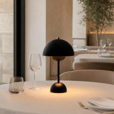 Φωτιστικό επιτραπέζιο Nextdeco LED μεταλλικό και ακρυλικό μαύρο αφής Φ18xΥ31εκ. Φωτιστικό επιτραπέζιο Nextdeco LED μεταλλικό και ακρυλικό μαύρο αφής Φ18xΥ31εκ.