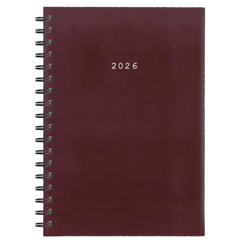 Next ημερολόγιο 2026 basic ημερήσιο σπιράλ μπορντώ 17x25εκ. Next ημερολόγιο 2026 basic ημερήσιο σπιράλ μπορντώ 17x25εκ.