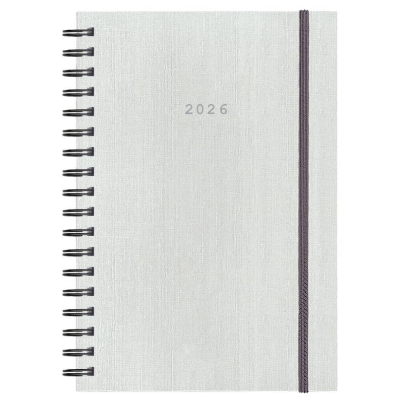 Next ημερολόγιο 2026 fabric plus ημερήσιο σπιράλ λευκό 17x25εκ. Next ημερολόγιο 2026 fabric plus ημερήσιο σπιράλ λευκό 17x25εκ.