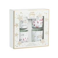 Αρωματικό κερί σετ 4 γυάλινα Forest Breeze 4,5×5,2εκ. Αρωματικό κερί σετ 4 γυάλινα Forest Breeze 4,5×5,2εκ.