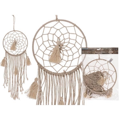 Διακοσμητικό τοίχου "ονειροπαγίδα" με μακραμέ Y70x27εκ. Διακοσμητικό τοίχου "ονειροπαγίδα" με μακραμέ Y70x27εκ.