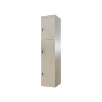 Ντουλάπι μεταλλικό Nextdeco 3 πόρτες με κλειδιά Υ185x38x45εκ.