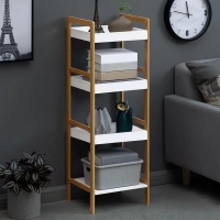 Ραφιέρα 4 επιπέδων Nextdeco μπαμπού Υ98x35x30εκ