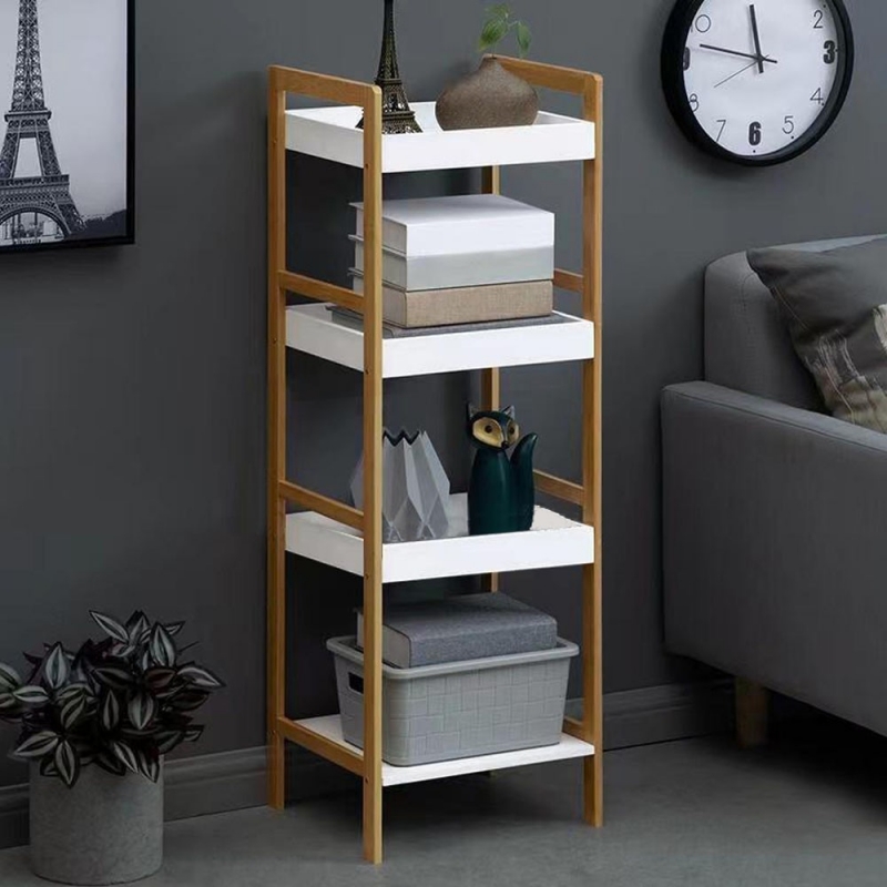 Ραφιέρα 4 επιπέδων Nextdeco μπαμπού Υ98x35x30εκ