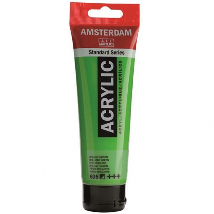 Talens amsterdam ακρυλικό χρώμα 605 brilliant green 120ml