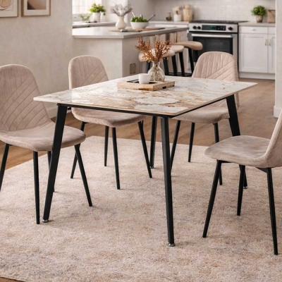 Τραπέζι Nextdeco κεραμική επιφάνεια Υ75x120x80εκ.