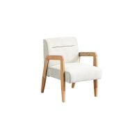 Πολυθρόνα Nextdeco Natural μασίφ ξύλο λευκή Υ78,5x58x72,5εκ. Πολυθρόνα Nextdeco Natural μασίφ ξύλο λευκή Υ78,5x58x72,5εκ.