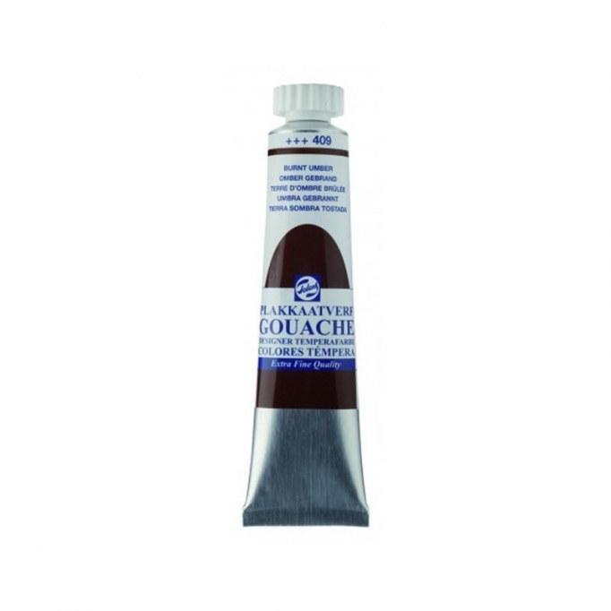 Talens τέμπερες extra fine 409 burnt umber 20ml