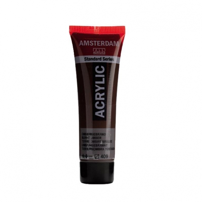 Talens amsterdam ακρυλικό χρώμα 409 burnt umber 120ml