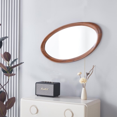 Καθρέφτης επιτοίχιος Nextdeco 81x45εκ. πλαίσιο MDF - PVC σκούρο χρώμα Καθρέφτης επιτοίχιος Nextdeco 81x45εκ. πλαίσιο MDF - PVC σκούρο χρώμα