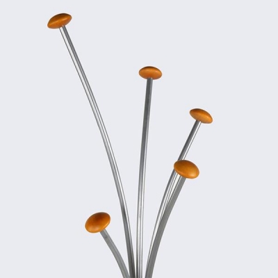 Καλόγερος χρωμίου μαρμάρινη βάση 1,80x38x38εκ.