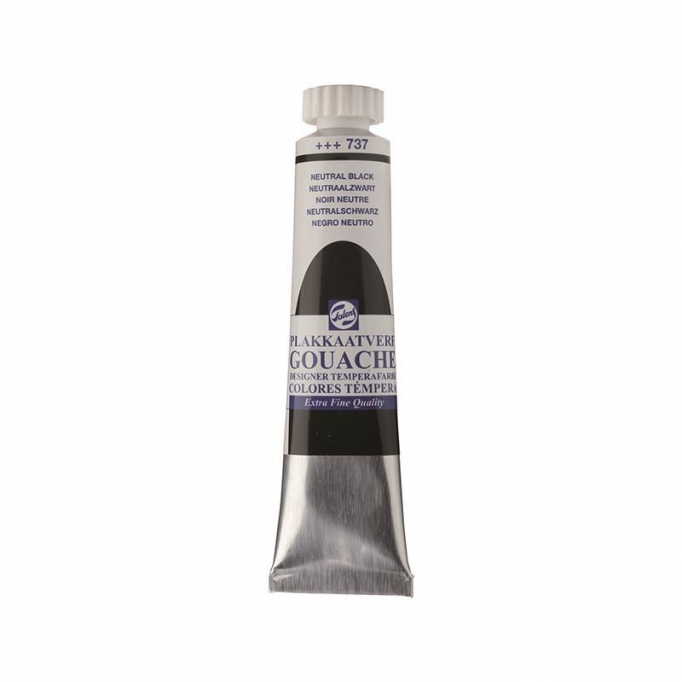 Talens τέμπερες extra fine 737 neutral black 20ml