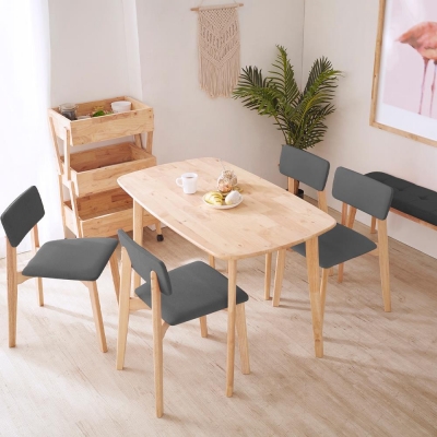 Καρέκλα τραπεζαρίας Nextdeco Natural μασίφ ξύλο γκρι Y77x44x52εκ. Καρέκλα τραπεζαρίας Nextdeco Natural μασίφ ξύλο γκρι Y77x44x52εκ.