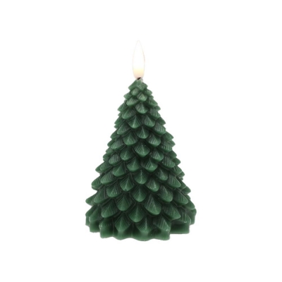 Χριστουγεννιάτικο LED κερί δέντρο πράσινο 11εκ. Χριστουγεννιάτικο LED κερί δέντρο πράσινο 11εκ.