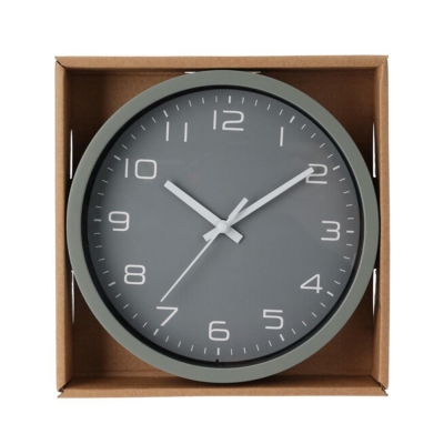 Ρολόι τοίχου γκρι Ø20εκ.