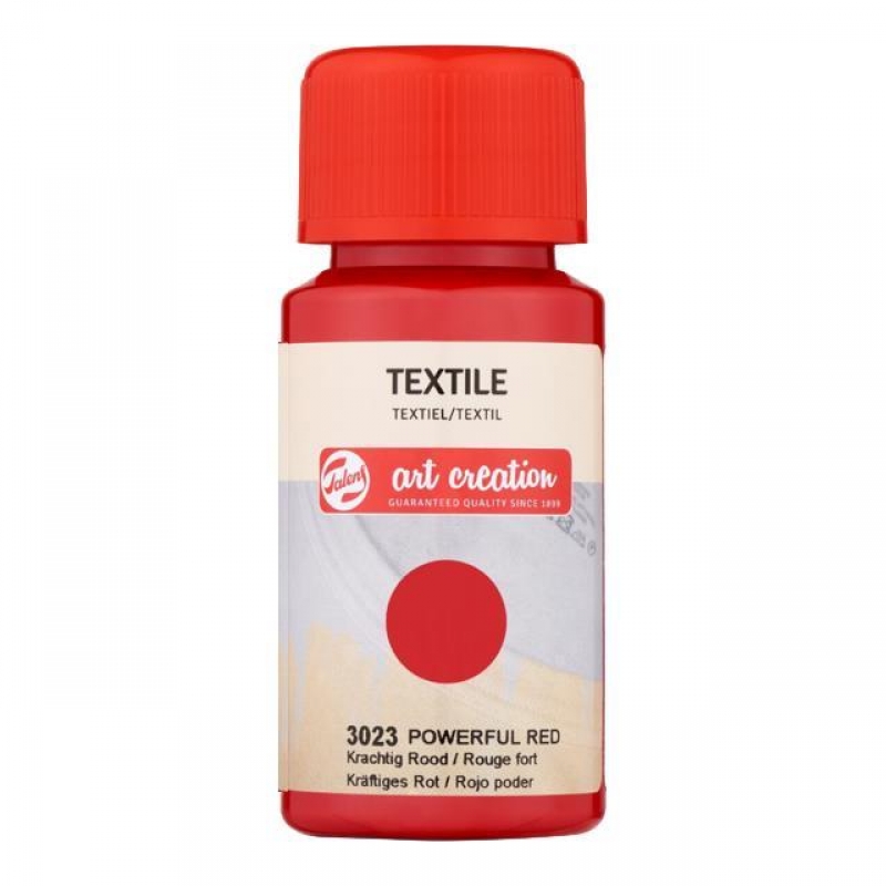 Talens χρώμα textile 3023 powerful red 50ml Talens χρώμα textile 3023 powerful red 50ml