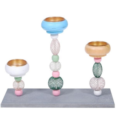 Διακοσμητικό κηροπήγιο ξύλινο 27,5x13x21,5εκ. Διακοσμητικό κηροπήγιο ξύλινο 27,5x13x21,5εκ.