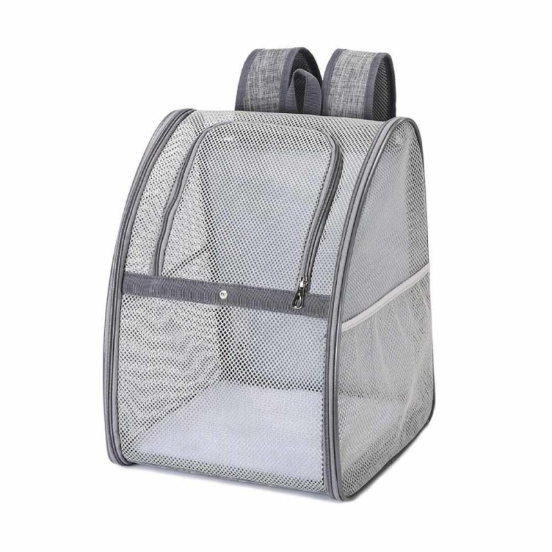 Τσάντα μεταφοράς κατοικιδίων γκρι Υ42×34×28εκ.