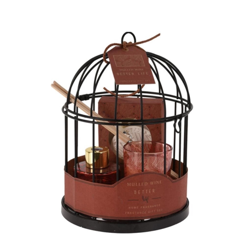 Αρωματικό Mulled Wine σετ 5 τεμαχίων σε μεταλλικό κλουβί Ø14x20εκ. Αρωματικό Mulled Wine σετ 5 τεμαχίων σε μεταλλικό κλουβί Ø14x20εκ.