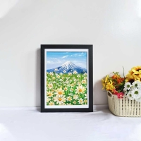 Κορνίζα για παιδικές ζωγραφιές Α4 με χώρο αποθήκευσης, μαύρη Υ30×21εκ.