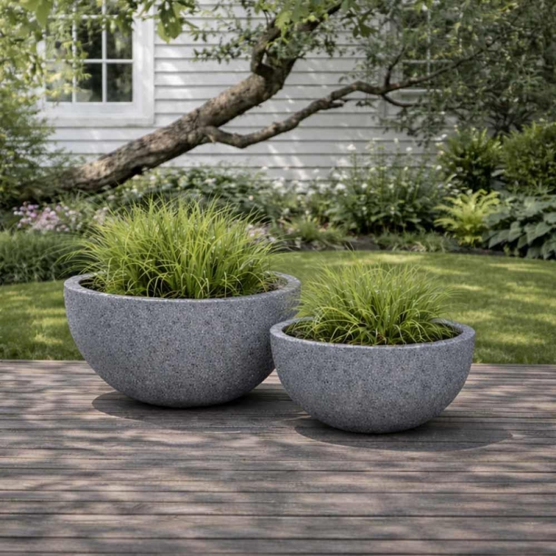 Γλάστρα - κασπώ Molio γκρι Y16,5x40x38εκ. Γλάστρα - κασπώ Molio γκρι Y16,5x40x38εκ.