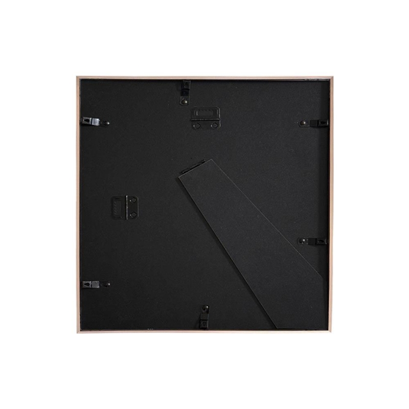 Κορνίζα τοίχου μεταλλική ροζ-χρυσή με ακρυλικό τζάμι 30x30εκ.