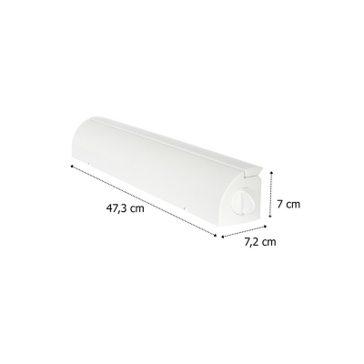 Απλώστρα τοίχου με συρόμενα σχοινιά Υ7x47x42εκ.