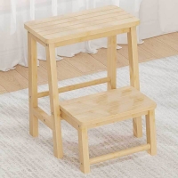 Σκάλα - σκαμπό Nextdeco μπαμπού Υ52x43x48εκ.