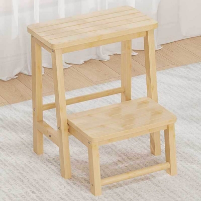 Σκάλα - σκαμπό Nextdeco μπαμπού Υ52x43x48εκ.