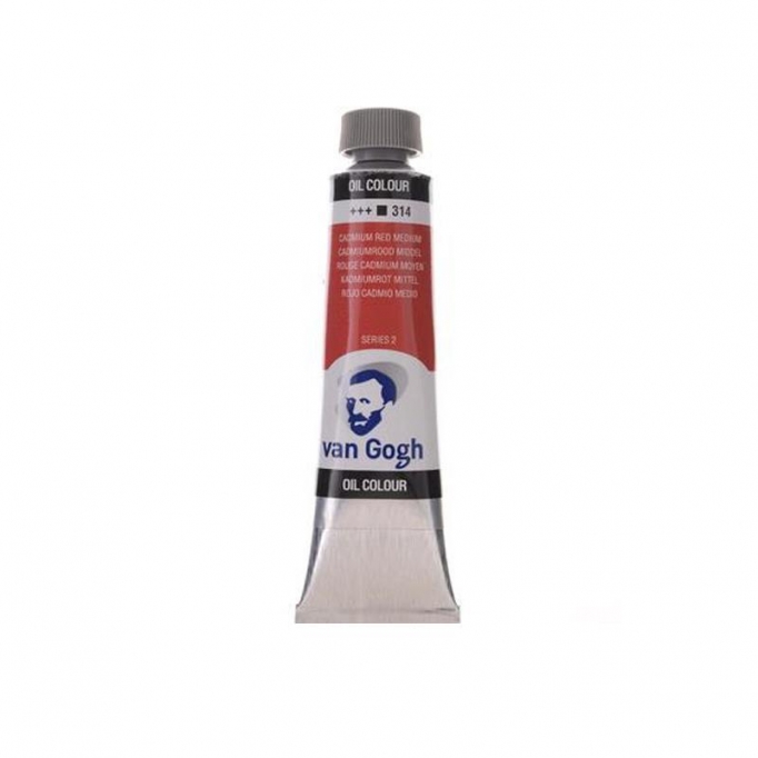 Talens van gogh χρώμα λαδιού 314 cadmium red medium 20ml