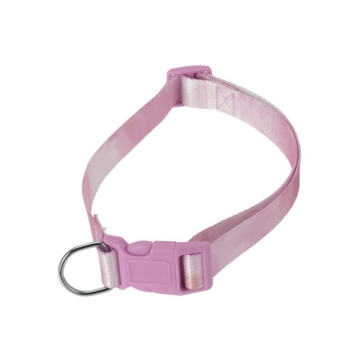 Λουράκι σκύλου ροζ με κολλάρο large 48-70x2,5εκ.